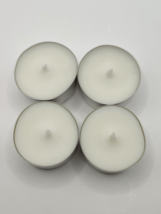 Lot de 4 bougies chauffe-plat non parfumées