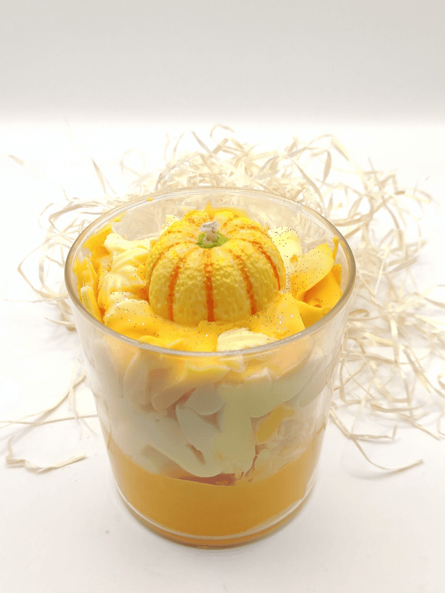 Bougie Citrouille – Parfum Citron Meringué