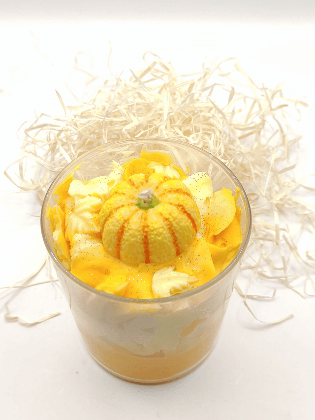 Bougie Citrouille – Parfum Citron Meringué